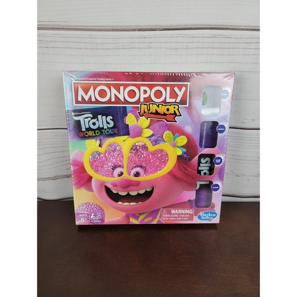 Monopoly Toys New Monopoly Junior Trolls World Tour Board Game